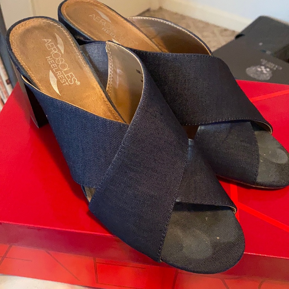 Aerosoles High Alert Denim heel